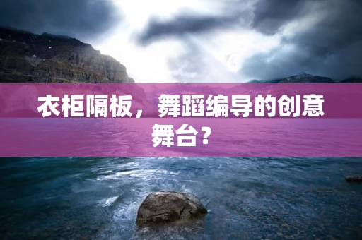 衣柜隔板，舞蹈编导的创意舞台？