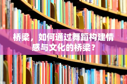 桥梁，如何通过舞蹈构建情感与文化的桥梁？