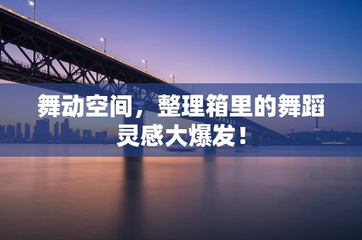 舞动空间，整理箱里的舞蹈灵感大爆发！