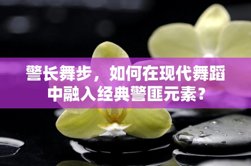 警长舞步，如何在现代舞蹈中融入经典警匪元素？