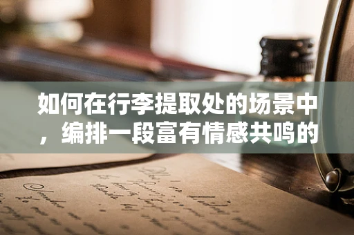 如何在行李提取处的场景中，编排一段富有情感共鸣的舞蹈？