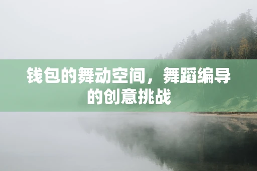 钱包的舞动空间，舞蹈编导的创意挑战
