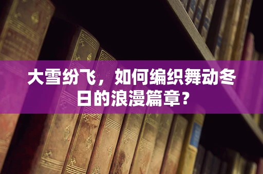 大雪纷飞，如何编织舞动冬日的浪漫篇章？