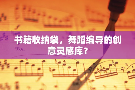 书籍收纳袋，舞蹈编导的创意灵感库？