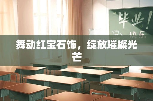 舞动红宝石饰，绽放璀璨光芒