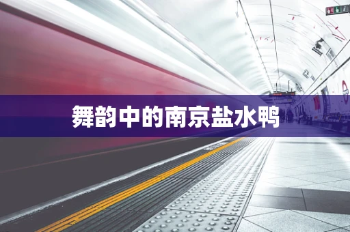 舞韵中的南京盐水鸭