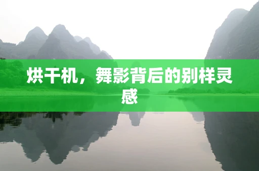 烘干机，舞影背后的别样灵感