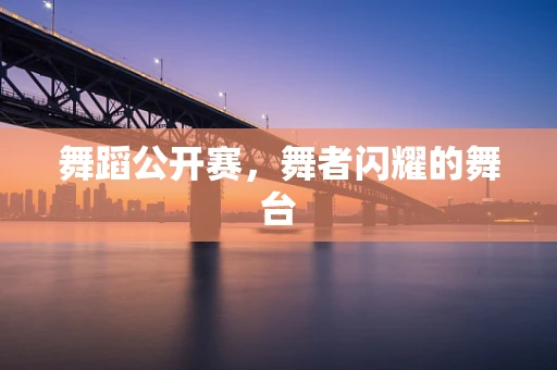 舞蹈公开赛，舞者闪耀的舞台