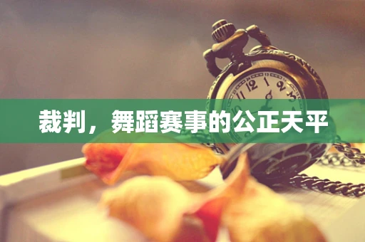 裁判，舞蹈赛事的公正天平