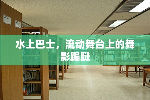水上巴士，流动舞台上的舞影蹁跹