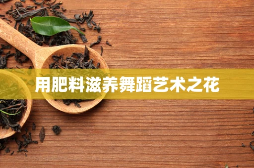 用肥料滋养舞蹈艺术之花