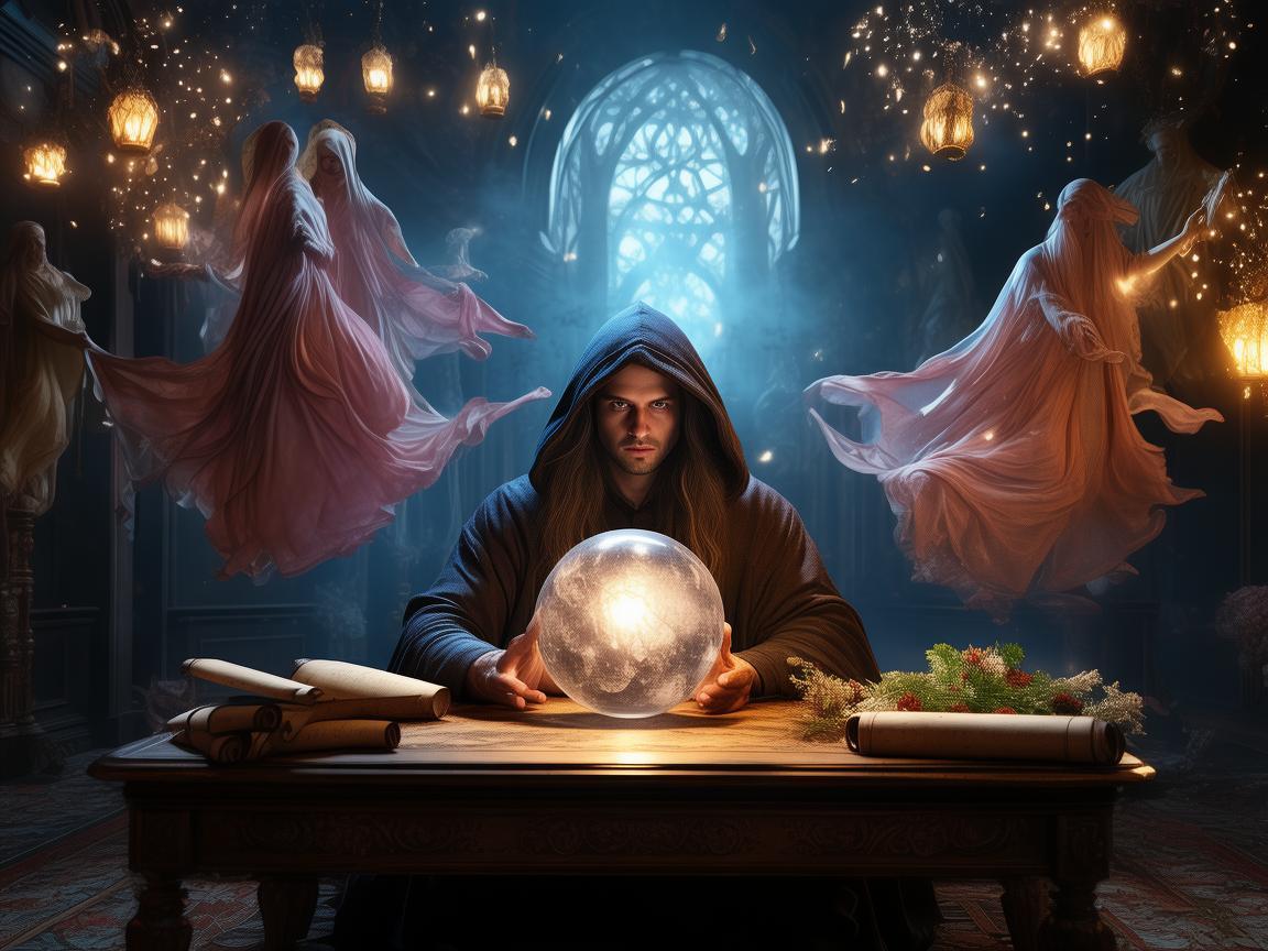 神秘算命先生与舞蹈的奇幻交织