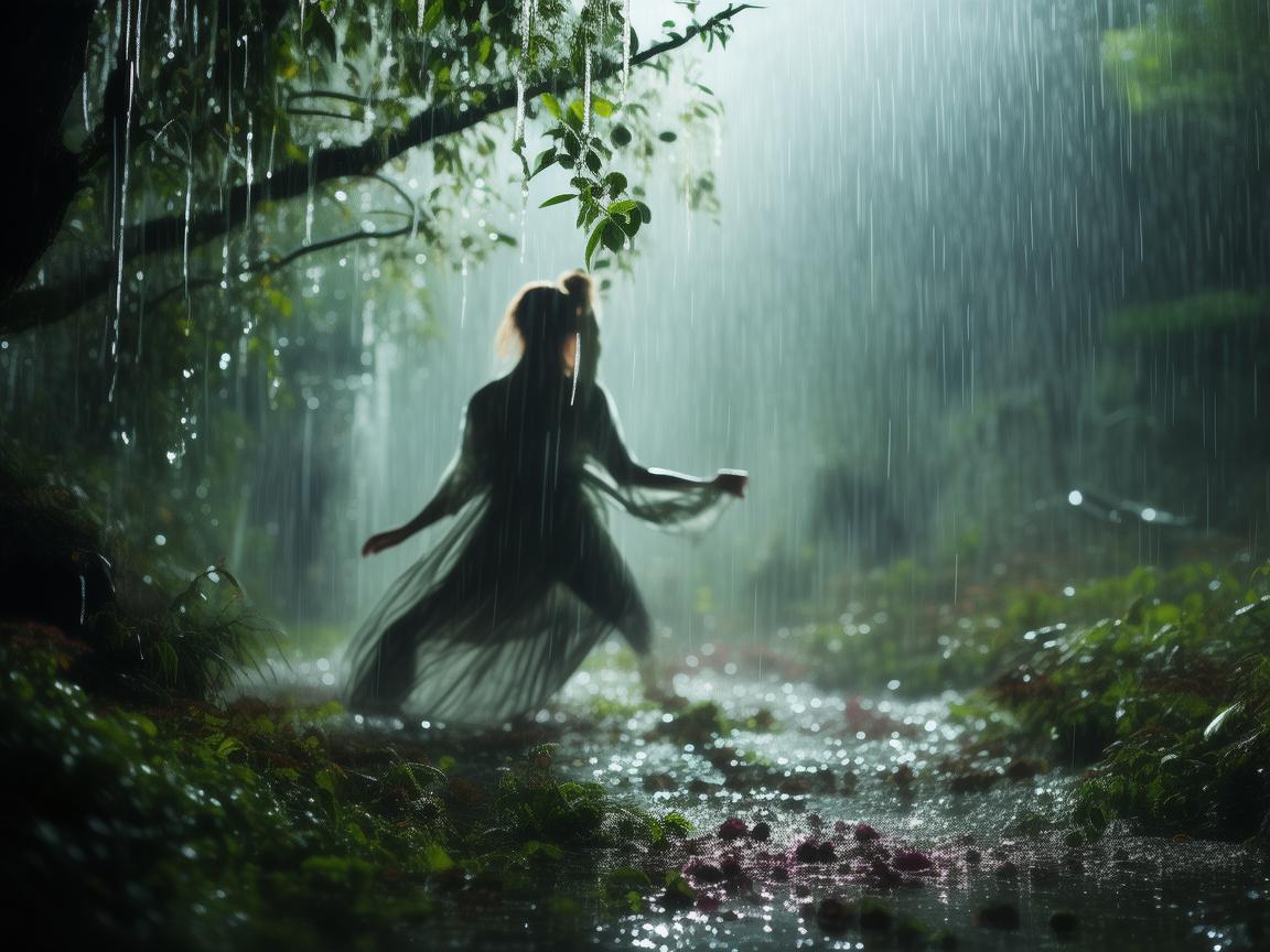 雨幕下的舞蹈诗章