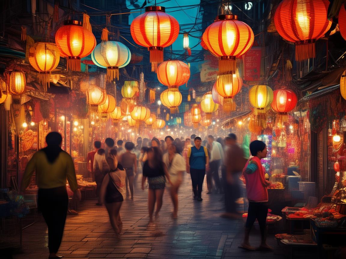 夜市，舞影交织的别样舞台
