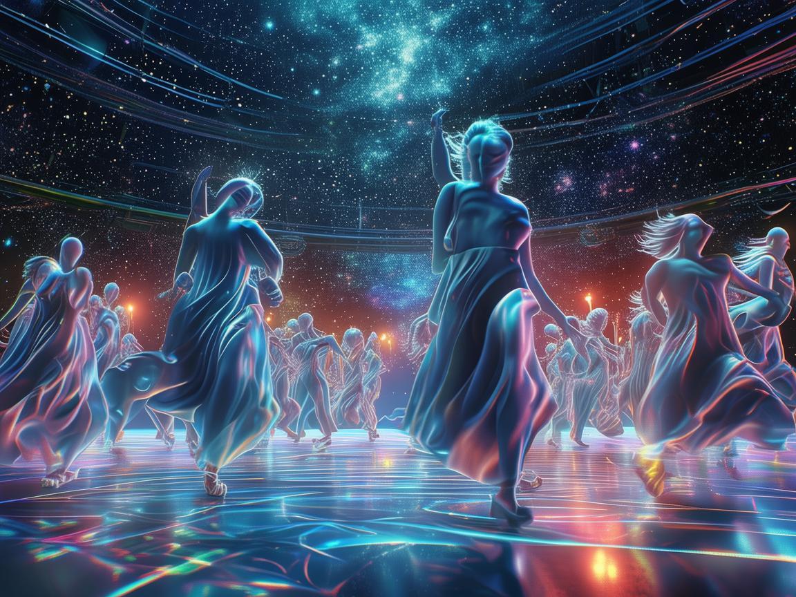 舞韵交织，太空技术下的奇幻舞步