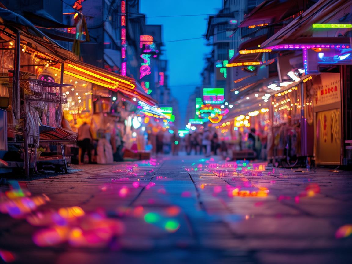 夜幕下的光影舞动，如何利用夜市灯光秀打造沉浸式舞蹈体验？