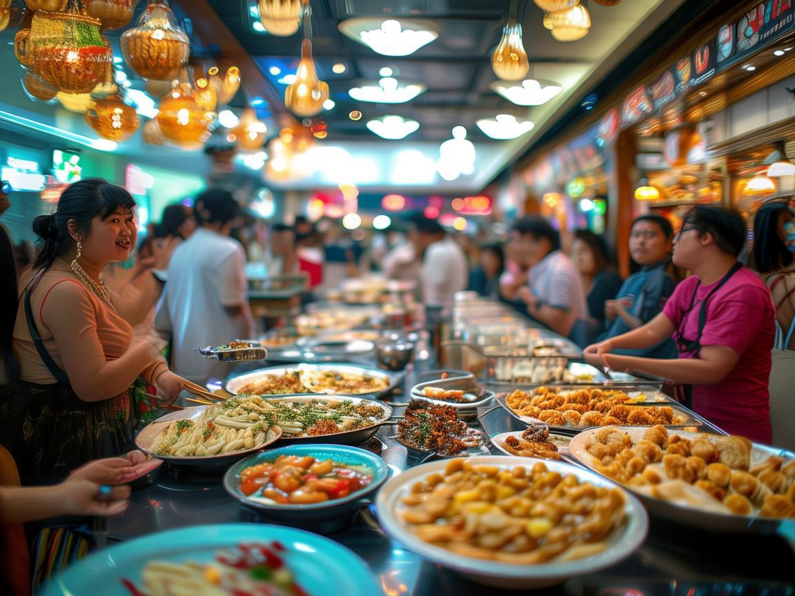如何在购物中心美食广场中打造一场味觉与舞蹈的盛宴？