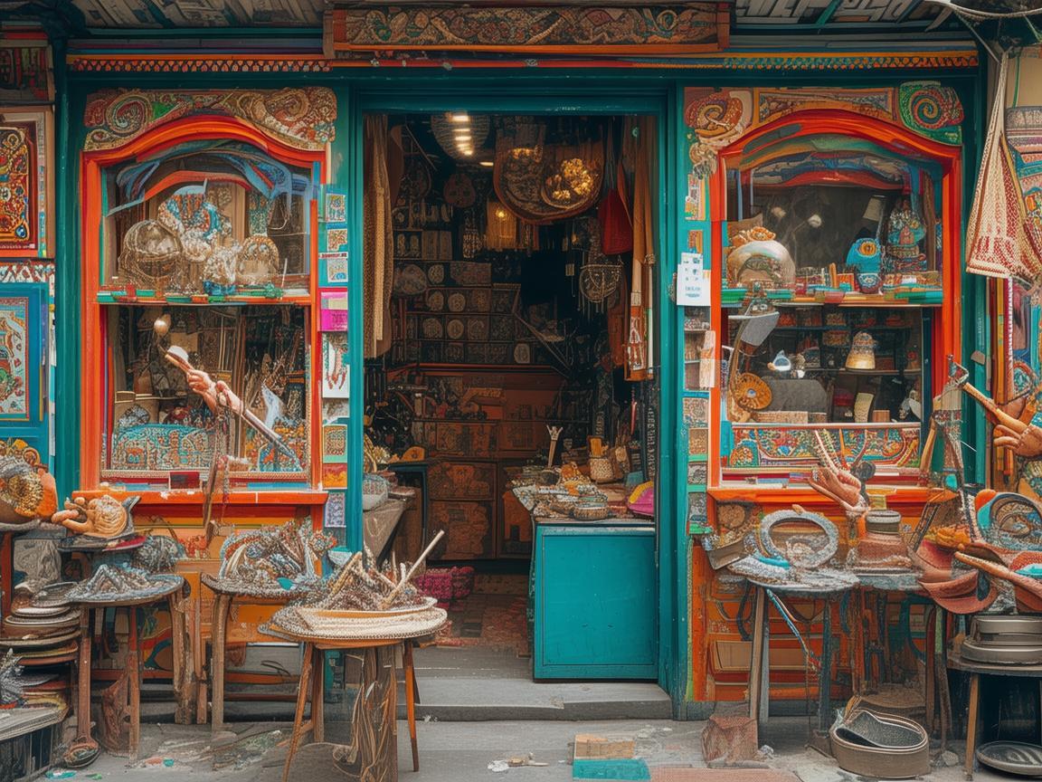 文化街手工艺品店，舞动指尖的艺术篇章