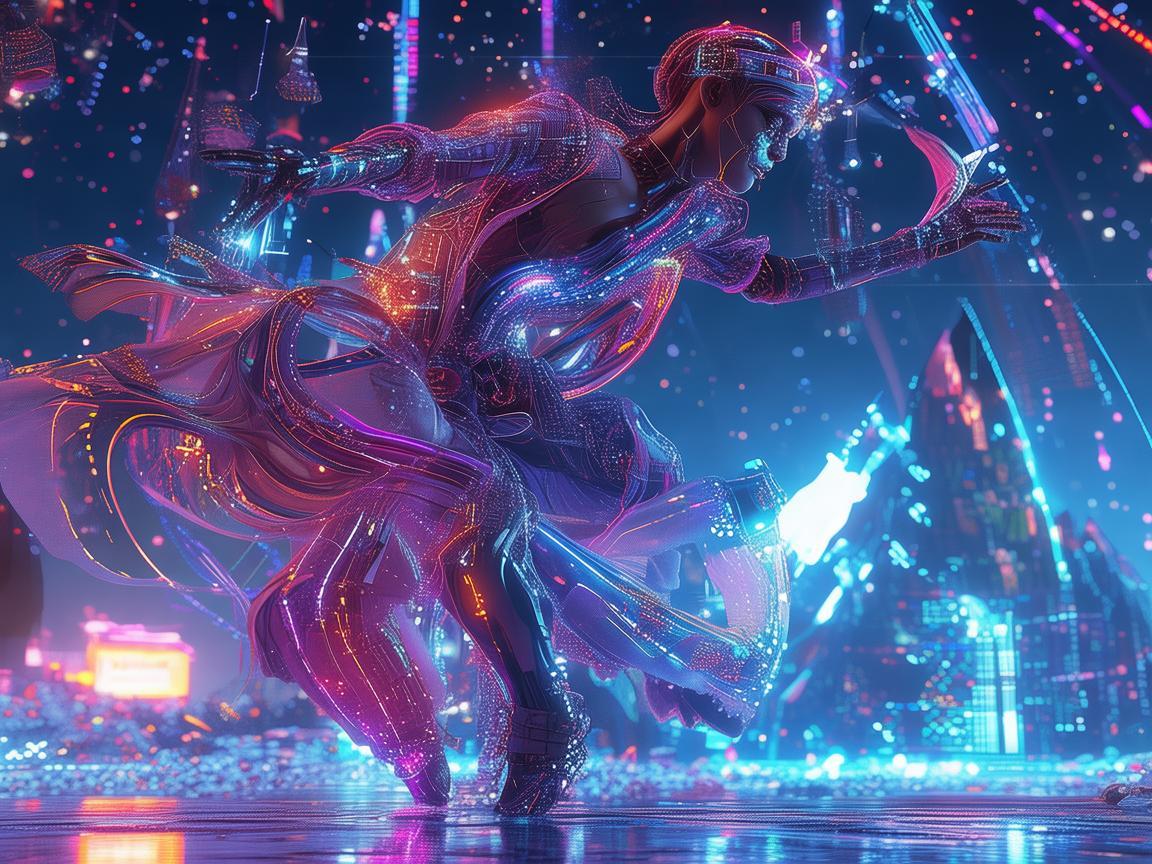 以黑客为灵感的舞影奇幻