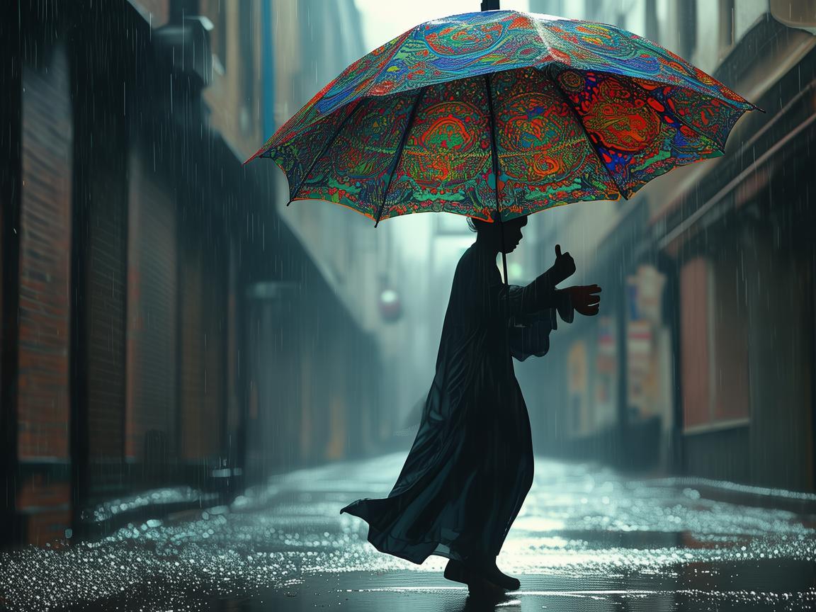 雨伞舞动，如何通过雨伞的动态变化编织舞蹈情感？