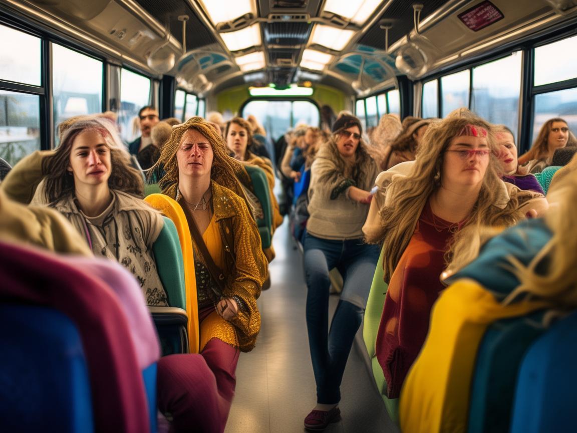 公交车厢里的舞蹈畅想 公交车厢里的舞蹈畅想
