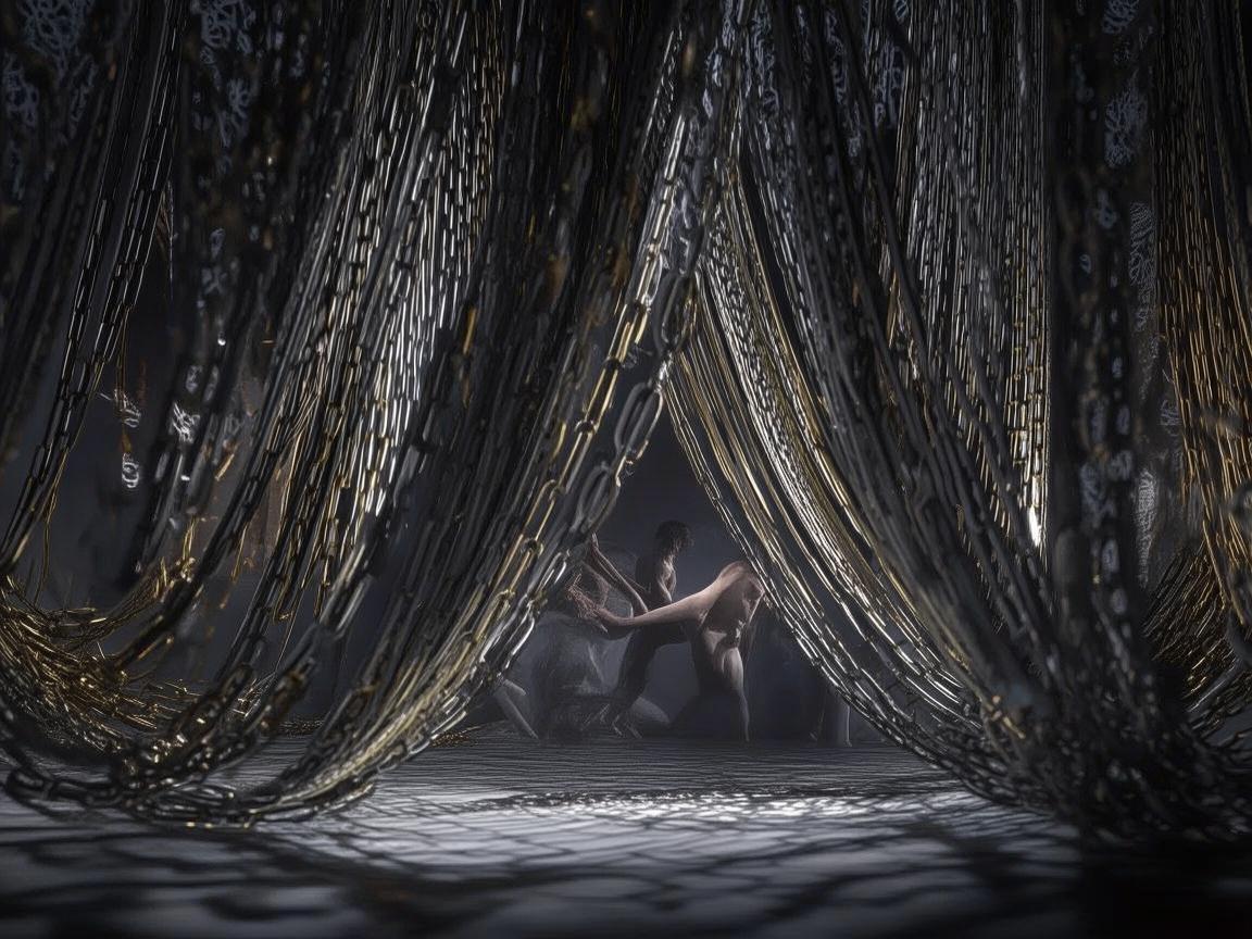 金属链交织下的舞蹈律动