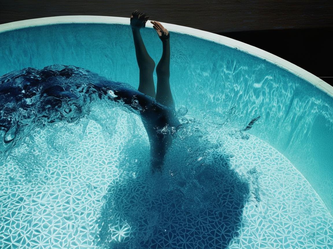 浴缸之舞，水与肢体的交融