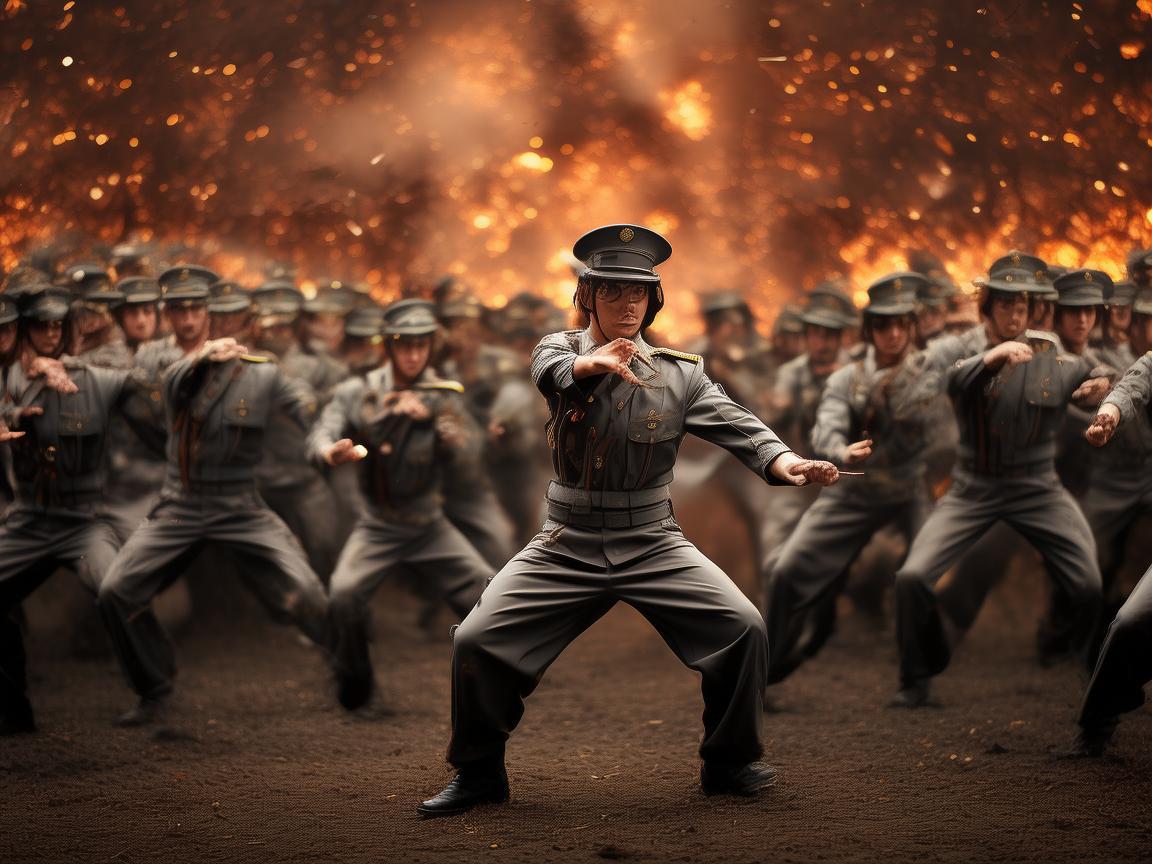 以军人姿态，舞出热血篇章