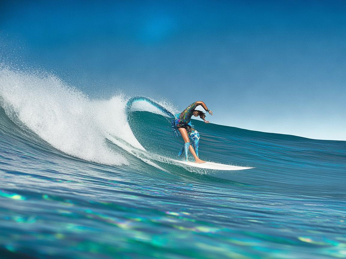 舞动冲浪板，水上的独特律动
