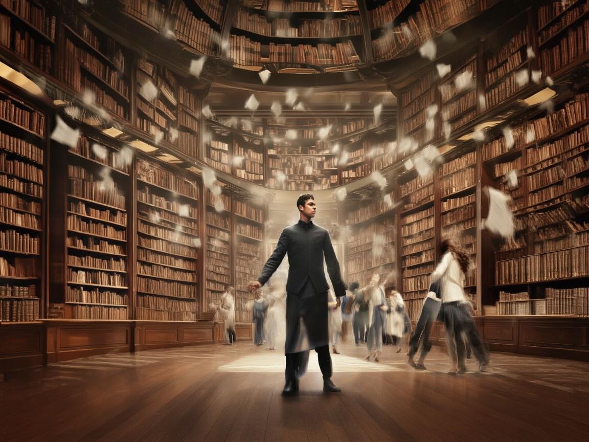 于大学图书馆中舞出知识旋律 于大学图书馆中舞出知识旋律