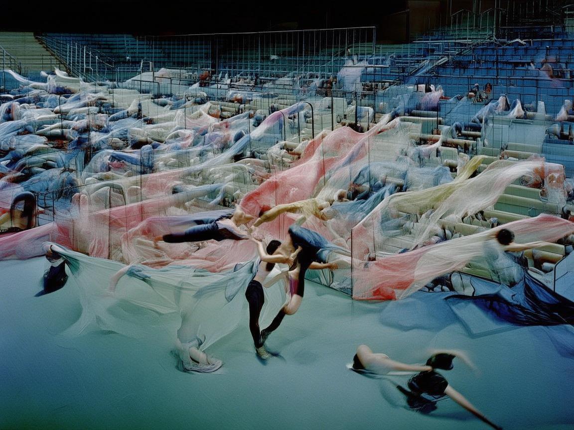 网球场观众席上的舞蹈灵感